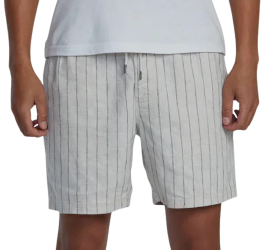 Sands Elastic Waist Walkshorts- Silver Beach