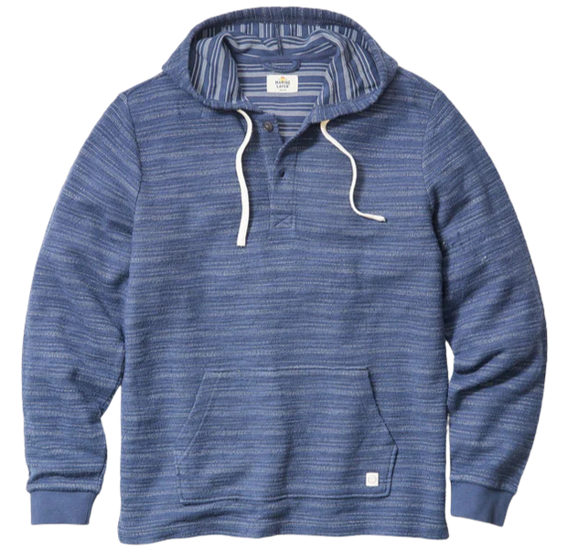 Portola Beach Hoodie - Navy/Natural Stripe