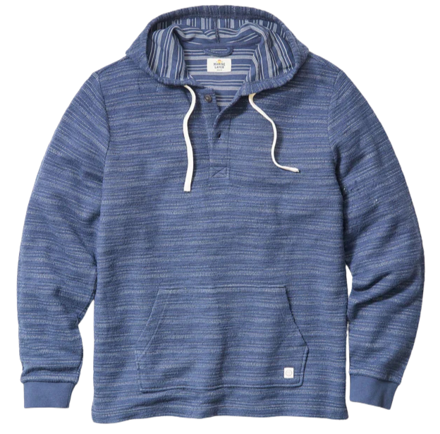 Portola Beach Hoodie - Navy/Natural Stripe