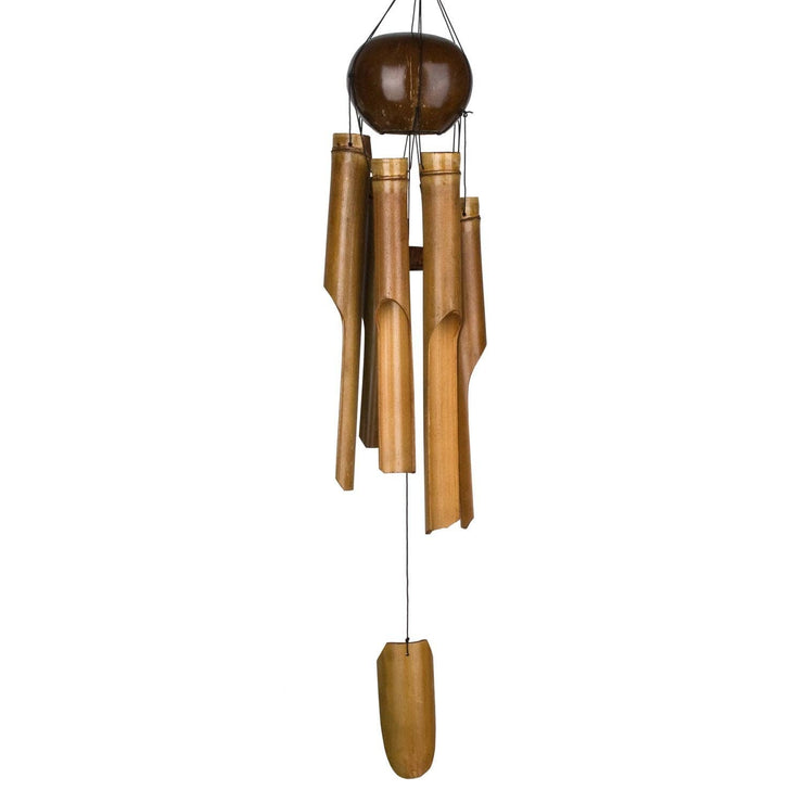 Whole Coconut Bamboo Chime - Large