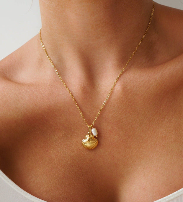 JacqMaria Jewelry Shell Necklace
