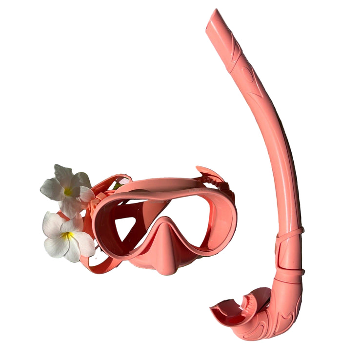 Dive Mask and Snorkel Set: Pink
