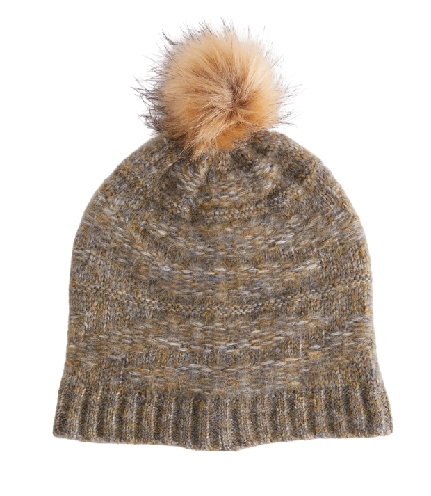 Cable Beanie - Dusty Olive
