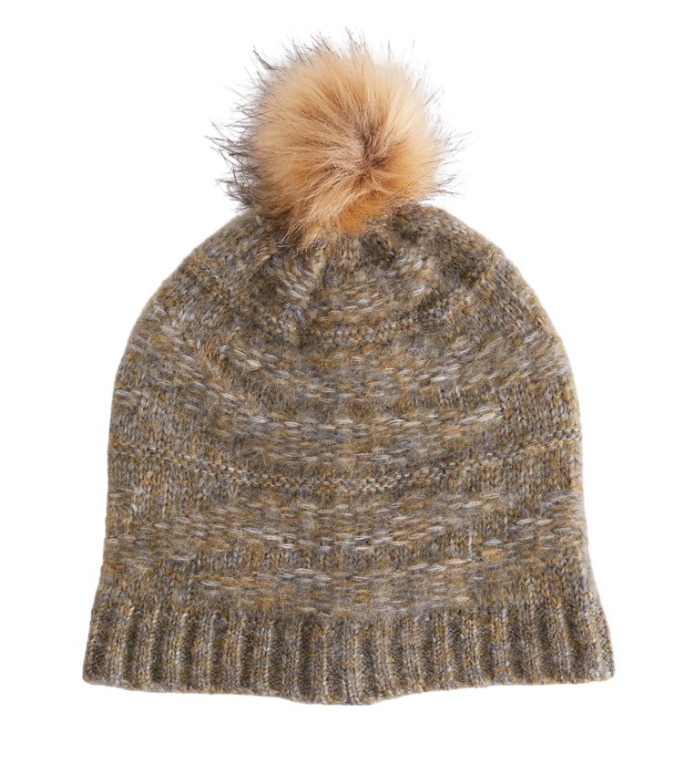 Cable Beanie - Dusty Olive