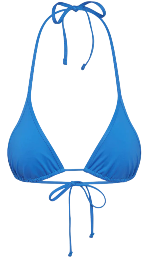 Paradise Micro Halter Bikini Top - Lake Blue
