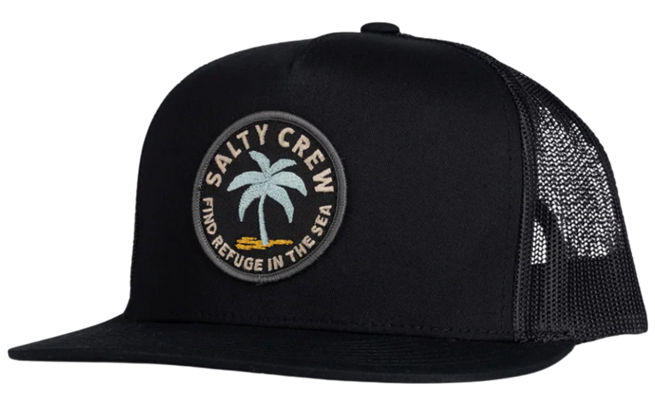 Tropics Trucker Hat- Black