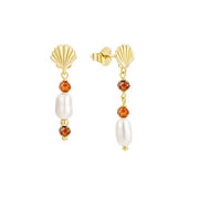 Wind & Sea Earrings: Matcha Green / Gold