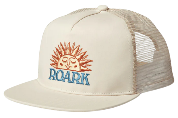 Station Trucker Hat Snapback Hat- Bone