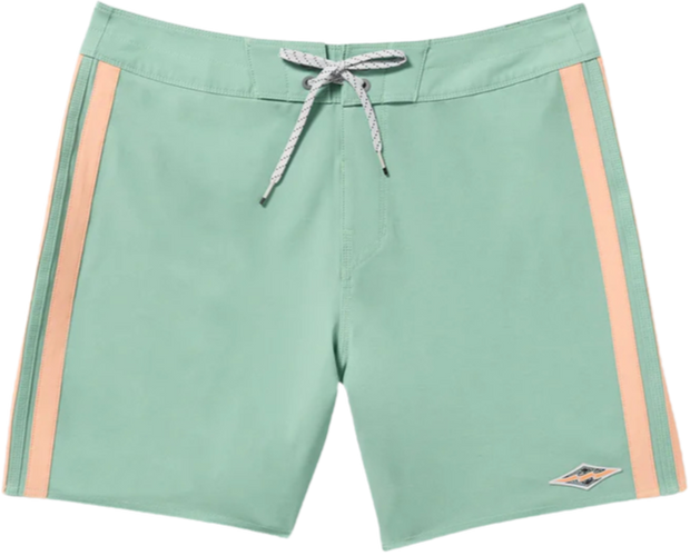 Kirra Pro Performance 18" Boardshorts - MIST GREEN