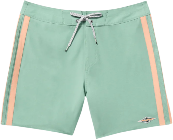Kirra Pro Performance 18" Boardshorts - MIST GREEN