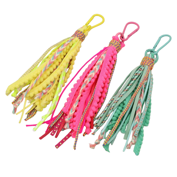 Bohemian Style Long Tassel Keychain - Assorted