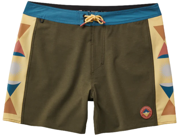 Passage 16" Side Panel Boardshorts- Military
