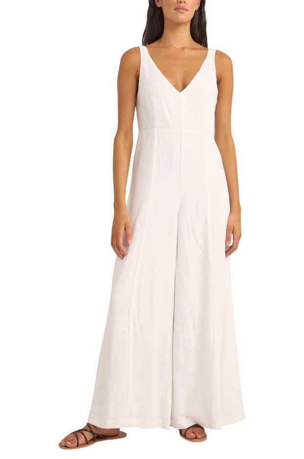 KiKi Wide Leg Jumpsuit - White