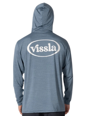 Twisted Eco Hooded Long Sleeve Sun Shirt - Slate Heather