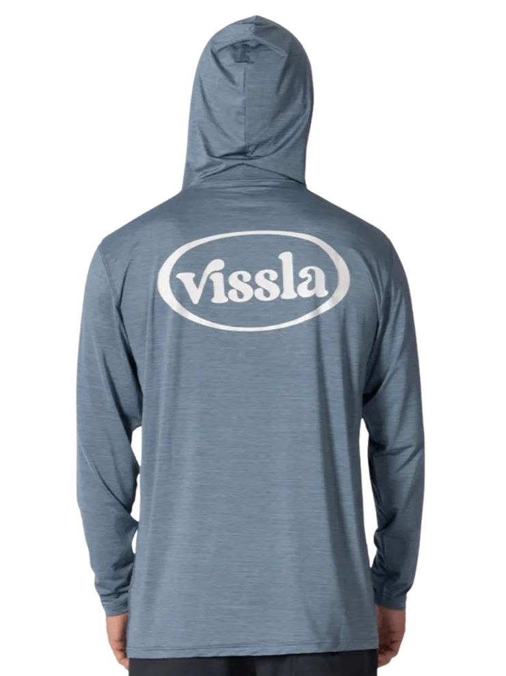 Twisted Eco Hooded Long Sleeve Sun Shirt - Slate Heather