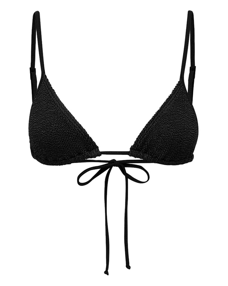 Luana Triangle Top - Black Eco