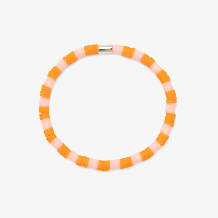 Seascape Vinyl Disc Stretch Bracelet - Golden Poppy