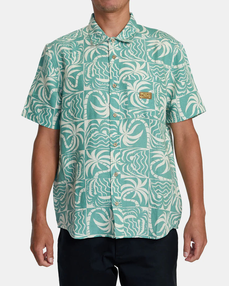 Exotica Short Sleeve Woven Shirt - Granite Green