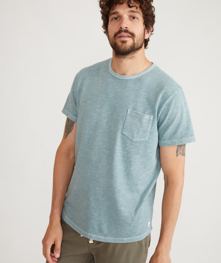 Vintage Heavy Slub Pocket Tee - Slate