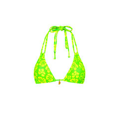 Halter Bralette Bikini Top - Aloha Lime