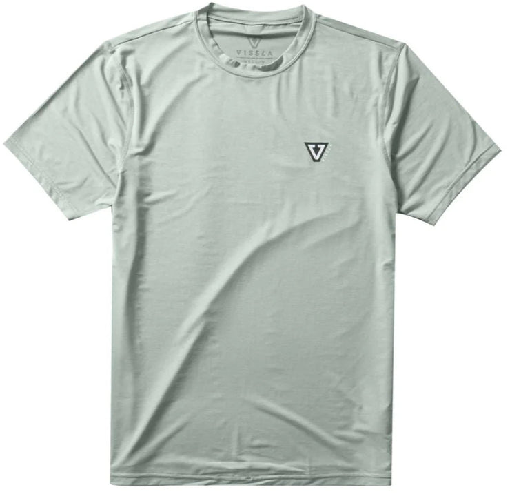 Twisted Eco Short Sleeve Sun Shirt - Sea Green Heather