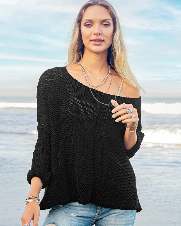 Key West Chunky Crew Cotton - Black
