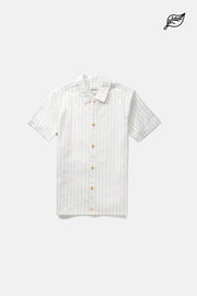 Linen Stripe SS Shirt - Natural