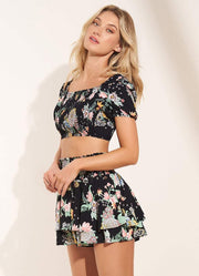 Black Bouquet Riley Top