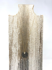 Gypsy Coin Necklace with Swarovski Crystal - Large