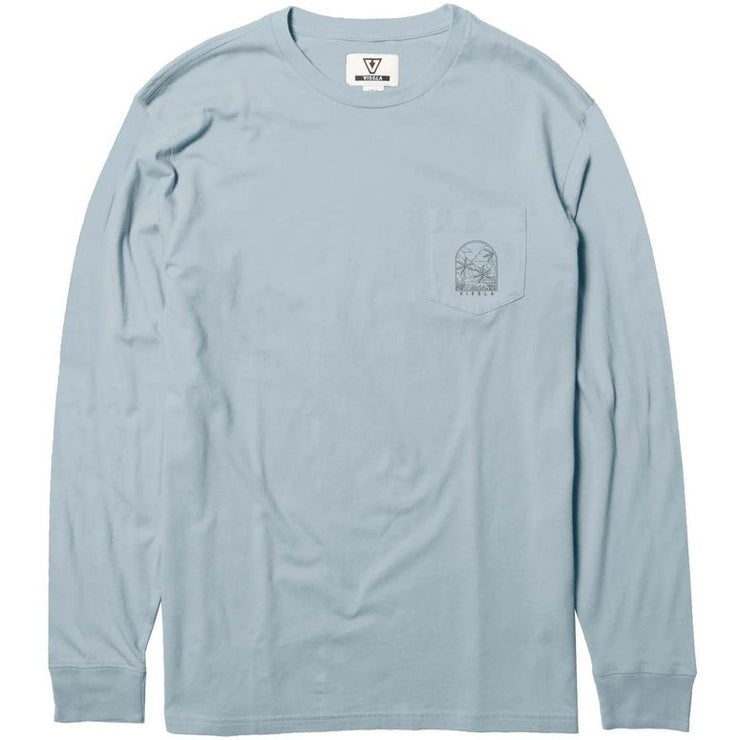 Bluffs Long Sleeve Pocket Tee - Ice Blue