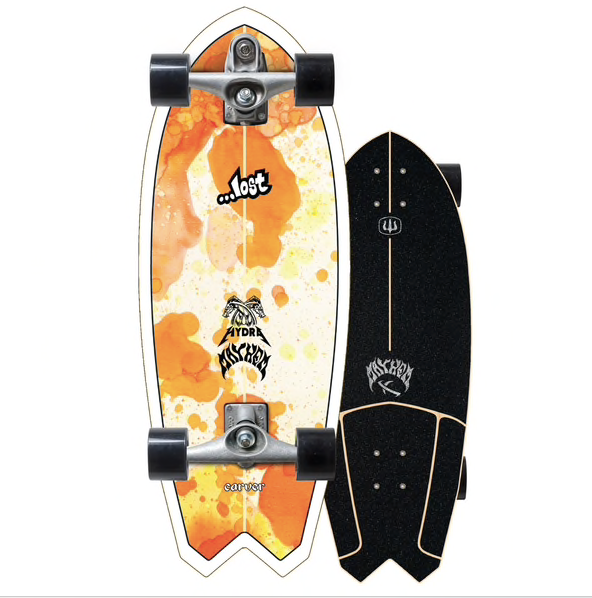 29" ...Lost Carver Hydra Surfskate - C7 Raw Complete