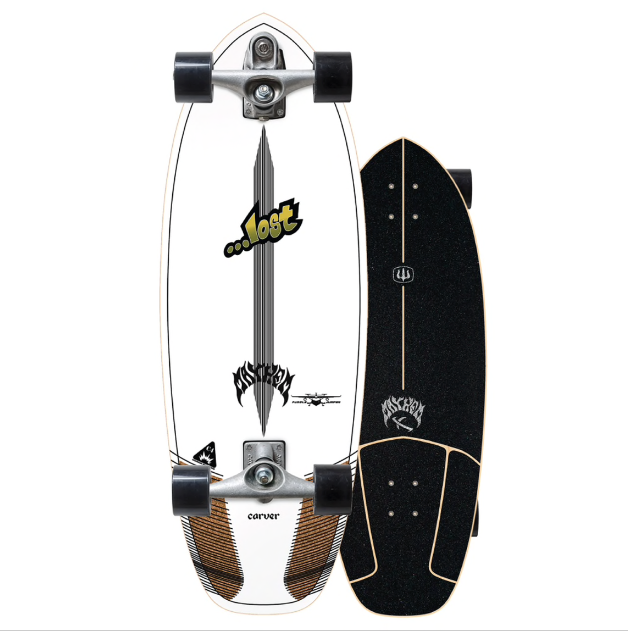 30.5" ...Lost Carver Puddle Jumper Surfskate - C7 Raw Complete