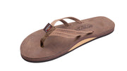 Women's The Sandpiper - Luxury Leather Single Layer Arch Support Double Narrow 1/3" Strap - Nogales Wood