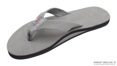 Men's Single Layer Premier Leather with Arch Support - Cool Grey-301ALTS-GREY