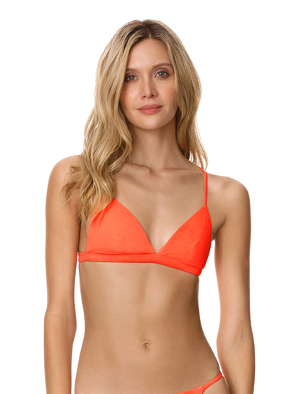 Papaya Orange Mia Bikini Top
