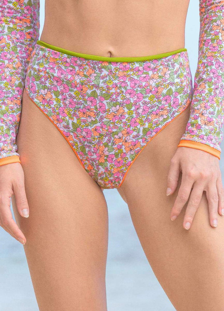 Fandango Suzy V High Rise/High Leg Bikini Bottom - Orange