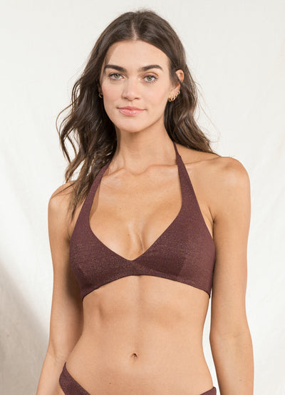 Mocca Manhattan Bikini Top - Purple