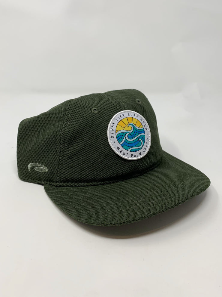 Gypsy Life Surf Shop Hat - Dark Olive