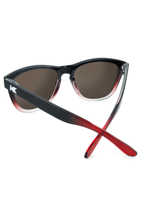 Glossy Black and Red Ice - Red Sunset - Polarized