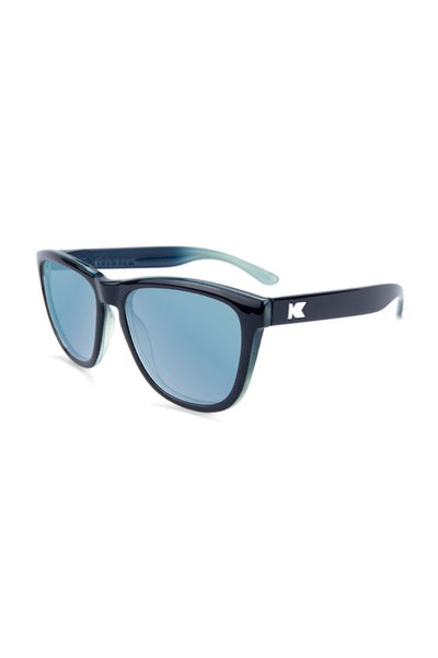 Glossy Black and Blue Ice Geode - Sky Blue Premiums - Polarized