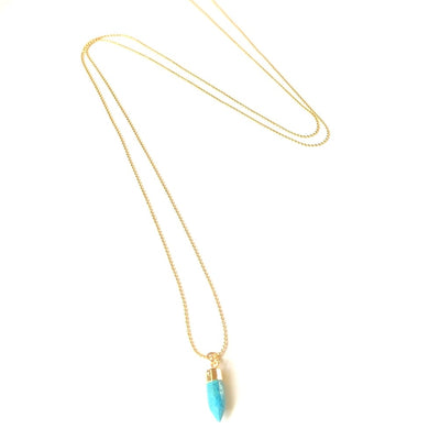Heather Khan Turquoise Bullet Necklace