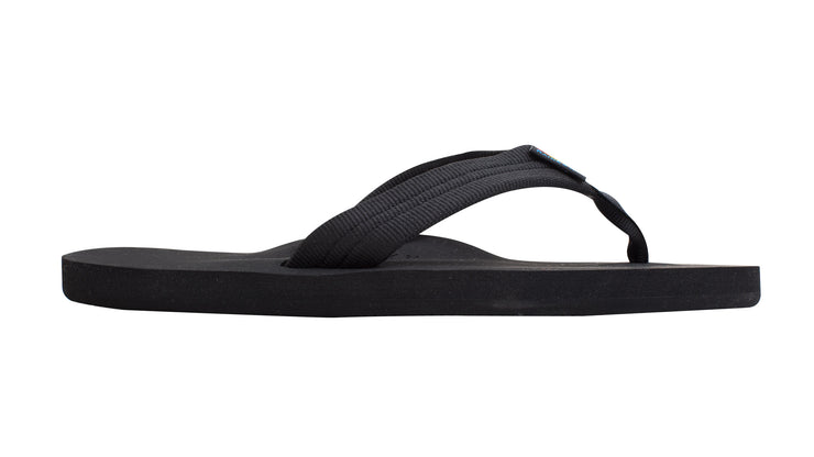 The Cloud - Single Layer Soft Top with Arch Support and Polyester Strap - 301ASTPS-BKBK