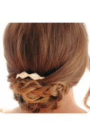 Marble Bun Pin - Gold