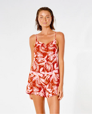 Sun Rays Romper- Red