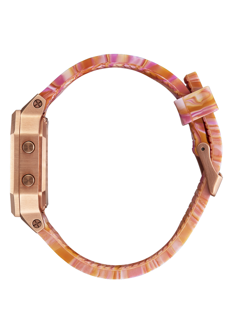 Siren Stainless Steel - Rose Gold/Pink Marble