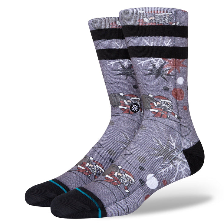 Shredding Santa Crew Socks - Black