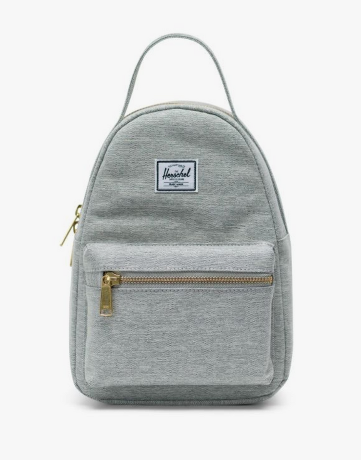 Nova Mini Backpack - Light Grey Crosshatch