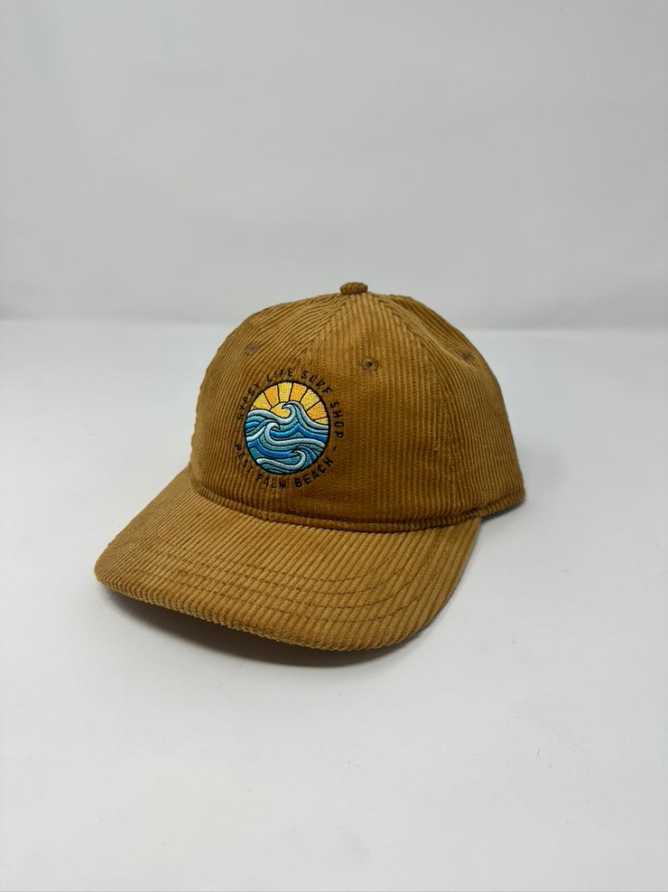 Gypsy Life Surf Shop Hat - OG Logo - Bronze Wide Whale Corduroy