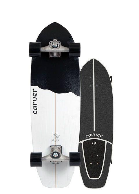 32.5" Black Tip Surfskate Complete - CX Raw