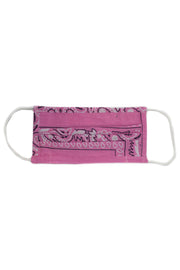 Pink Bandana Face Mask